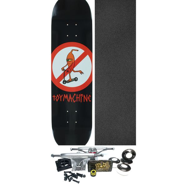 Toy Machine Skateboards No Scooter Skateboard Deck - 8" x 31.75" - Complete Skateboard Bundle